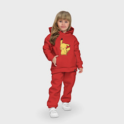 Детский костюм оверсайз Улыбчивый Пикачу, цвет: красный — фото 2