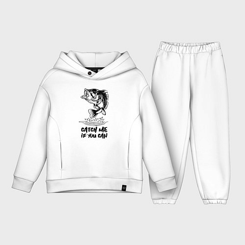 Детский костюм оверсайз Catch me if you can / Белый – фото 1