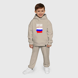 Детский костюм оверсайз Бокс Россия, цвет: миндальный — фото 2