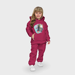Детский костюм оверсайз БиМО, цвет: маджента — фото 2