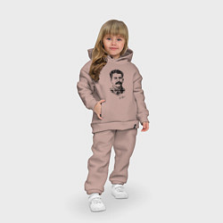 Детский костюм оверсайз Товарищ Сталин, цвет: пыльно-розовый — фото 2