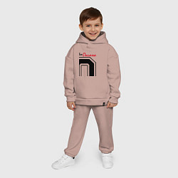 Детский костюм оверсайз Оксана - человек с большой буквы, цвет: пыльно-розовый — фото 2