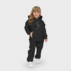 Детский костюм оверсайз Коньки, цвет: черный — фото 2