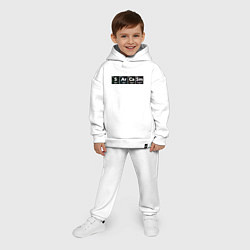 Детский костюм оверсайз Сарказм, цвет: белый — фото 2