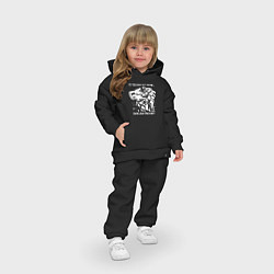 Детский костюм оверсайз Powerlifting, цвет: черный — фото 2