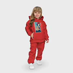 Детский костюм оверсайз Обанай Игуро, цвет: красный — фото 2