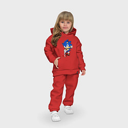 Детский костюм оверсайз SONIC, цвет: красный — фото 2