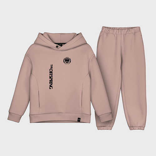 Детский костюм оверсайз THE OFFSPRING / Пыльно-розовый – фото 1