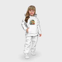 Детский костюм оверсайз Гагарин: Поехали!, цвет: белый — фото 2