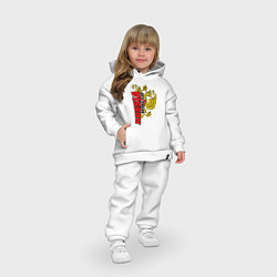 Детский костюм оверсайз RUSSIA national team, цвет: белый — фото 2