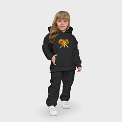 Детский костюм оверсайз Пожарный Z, цвет: черный — фото 2