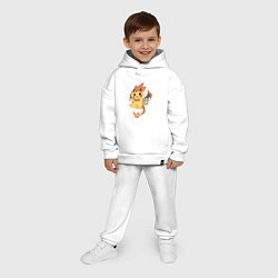 Детский костюм оверсайз Покемон ПИКАЧУ, цвет: белый — фото 2