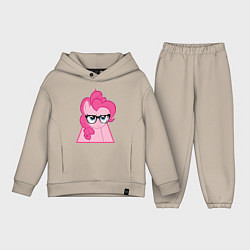 Детский костюм оверсайз Pinky Pie hipster, цвет: миндальный