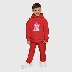 Детский костюм оверсайз Pinky Pie hipster, цвет: красный — фото 2