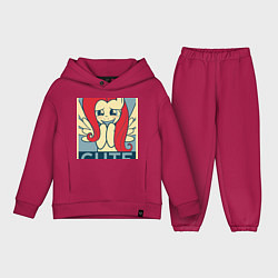 Детский костюм оверсайз Fluttershy cute, цвет: маджента