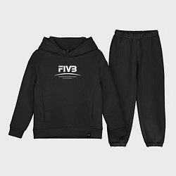 Детский костюм оверсайз FIVB ВОЛЕЙБОЛ, цвет: черный