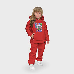 Детский костюм оверсайз BRAWL STARS Gta Style, цвет: красный — фото 2