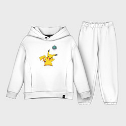 Детский костюм оверсайз Pokemon pikachu 1, цвет: белый