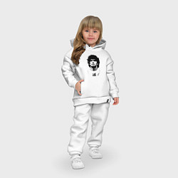 Детский костюм оверсайз Диего Марадона, цвет: белый — фото 2