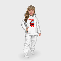 Детский костюм оверсайз AMONG US - IMPOSTOR, цвет: белый — фото 2
