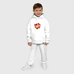 Детский костюм оверсайз ROBLOX LOGO, цвет: белый — фото 2