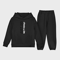 Детский костюм оверсайз Just do nothing, цвет: черный
