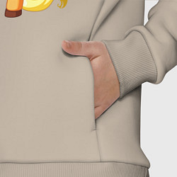 Детский костюм оверсайз Золотой единорожка, цвет: миндальный — фото 2