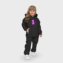 Детский костюм оверсайз Античный киберпанк, цвет: черный — фото 2