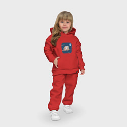 Детский костюм оверсайз Ночные обнимашки, цвет: красный — фото 2