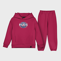 Детский костюм оверсайз PSG Core Wordmark Graphic New 202223, цвет: маджента