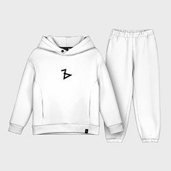 Детский костюм оверсайз Алиса альбом Ъ, цвет: белый