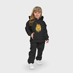 Детский костюм оверсайз Физалис, цвет: черный — фото 2
