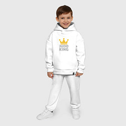 Детский костюм оверсайз Король Дзюдо, цвет: белый — фото 2