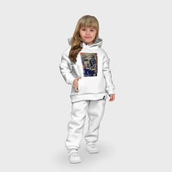 Детский костюм оверсайз Автопортрет Энди Уорхола, цвет: белый — фото 2