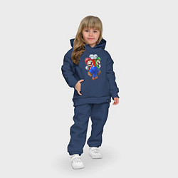 Детский костюм оверсайз Mario Bros, цвет: тёмно-синий — фото 2