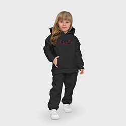 Детский костюм оверсайз Игра в кальмара: Лого, цвет: черный — фото 2