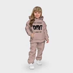 Детский костюм оверсайз DayZ: Съел консерву, цвет: пыльно-розовый — фото 2