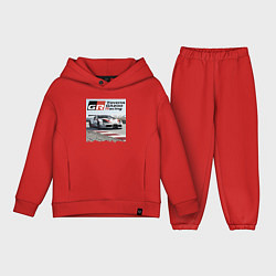 Детский костюм оверсайз Toyota Gazoo Racing - легендарная спортивная коман, цвет: красный