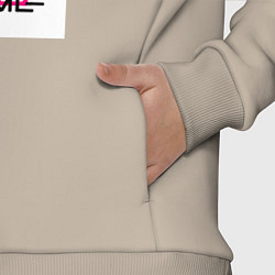 Детский костюм оверсайз Игра в кальмара Squid Game Новогодний ЧЕРНОЕ БЕЛОЕ, цвет: миндальный — фото 2