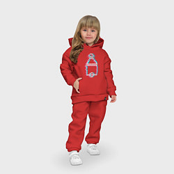 Детский костюм оверсайз Стиль Кальмара, цвет: красный — фото 2