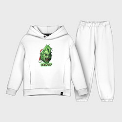 Детский костюм оверсайз Гринч - похититель Рождества, цвет: белый