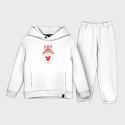 Детский костюм оверсайз Family Baby Bear, цвет: белый