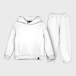 Детский костюм оверсайз Я живу в Мирном white III, цвет: белый