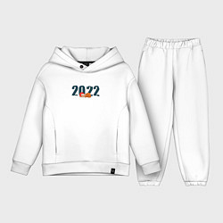 Детский костюм оверсайз МИЛЫЙ ТИГРЕНОК 2022, цвет: белый