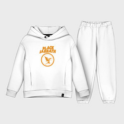 Детский костюм оверсайз Black Sabbath Vol 4 Рок группа, цвет: белый