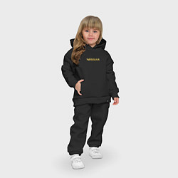 Детский костюм оверсайз Авто NISSAN золотой, цвет: черный — фото 2