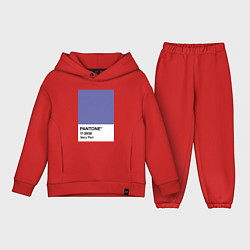 Детский костюм оверсайз Цвет Pantone 2022 года - Very Peri, цвет: красный
