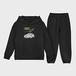 Детский костюм оверсайз Audi Quattro - зачётное точило!, цвет: черный