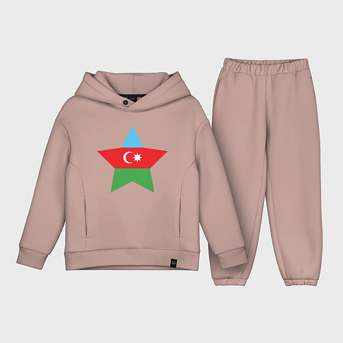Детский костюм оверсайз Azerbaijan Star / Пыльно-розовый – фото 1