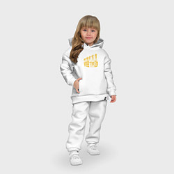 Детский костюм оверсайз Биатлон эволюция, цвет: белый — фото 2